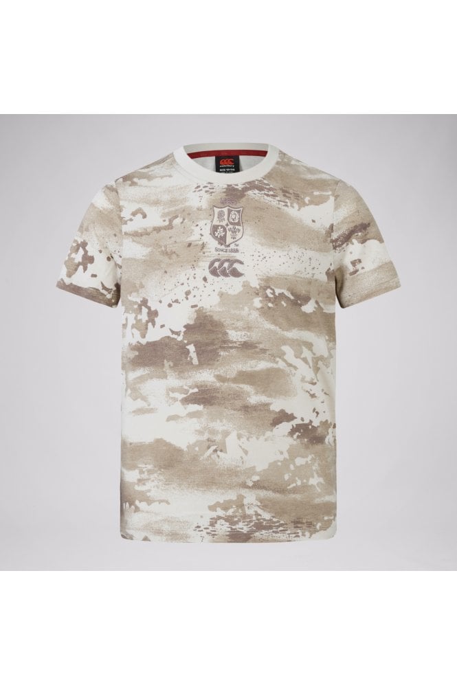 Junior Unisex British & Irish Lions Camo Tee – Brown