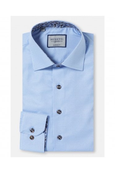 Keith Long Sleeve Tapered Fit Shirt – Sky