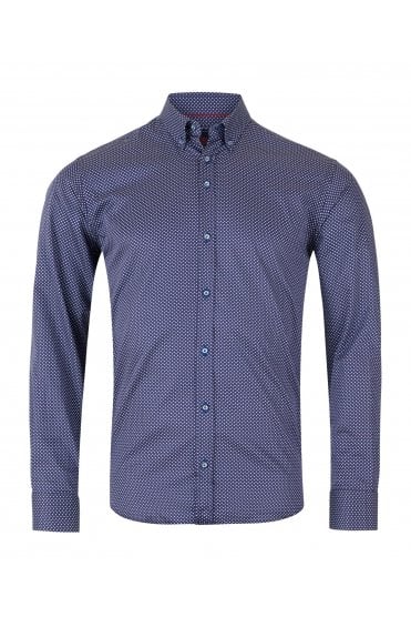 Kent Long Sleeve Shirt – Navy