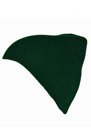 Knitted Beanie Hat - Bottle Green