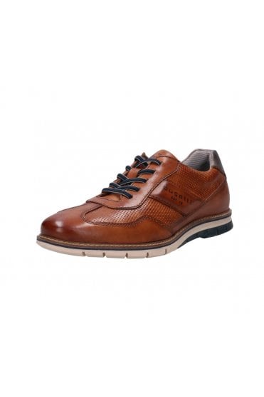 Lace Up Leather Shoe – Cognac