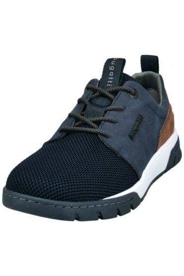 Lace Up Trainers – Dark Blue