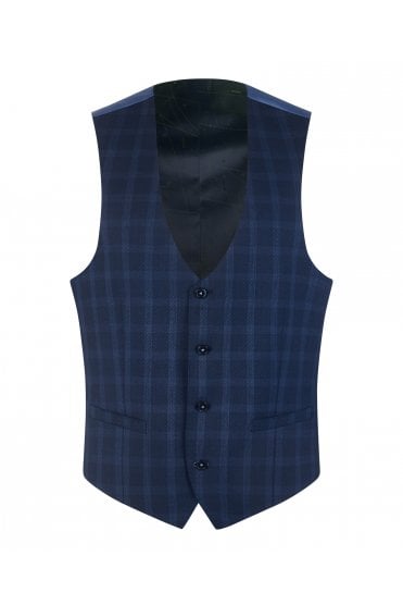 Lazio Mix and Match Waistcoat - Dark Blue