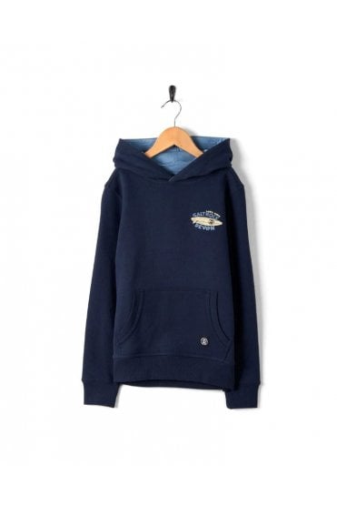 Lazy Location Devon Kids Hoodie – Blue