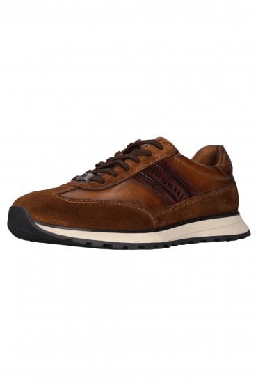 Leather Lace Up Trainers – Cognac