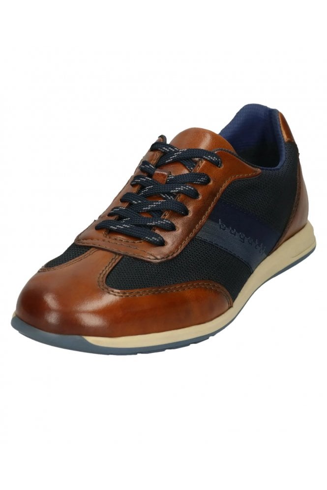 Leather Lace Up Trainers – Cognac