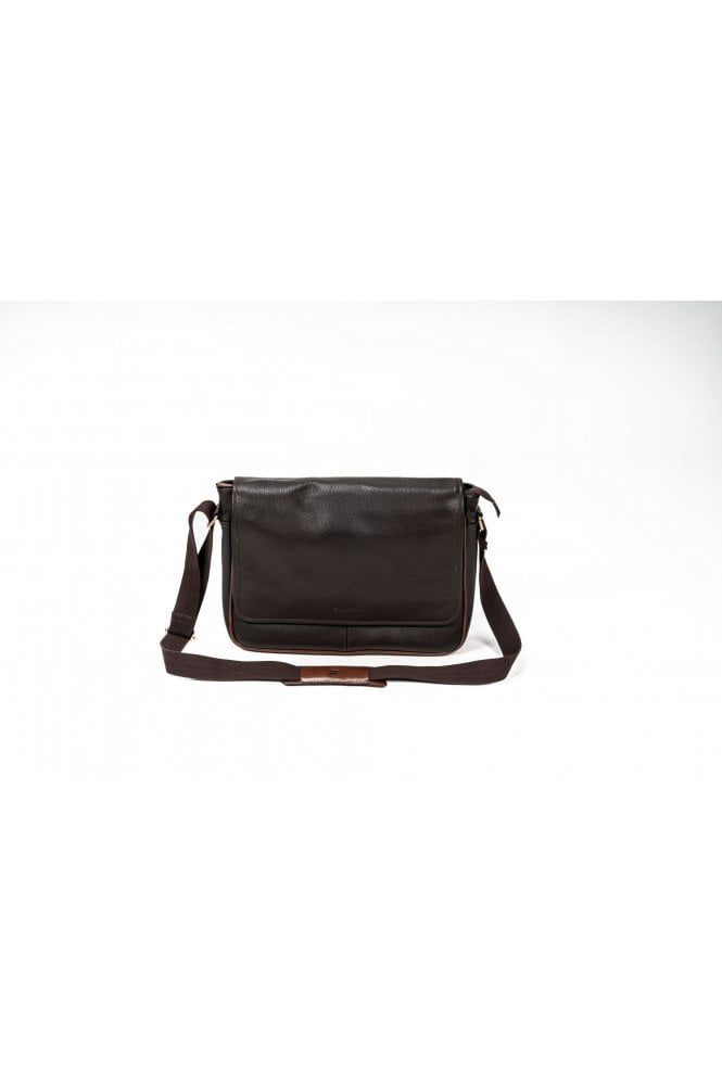 Leather Messenger Bag – Brown