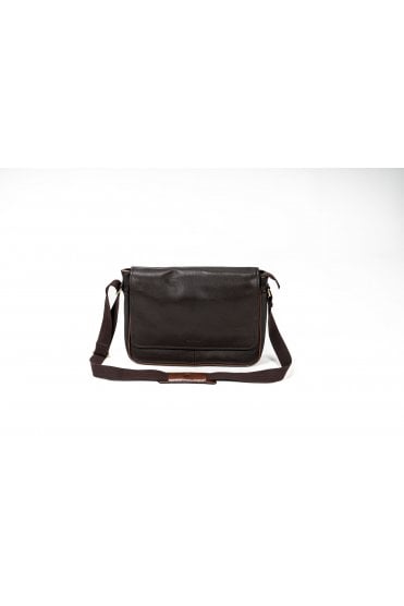 Leather Messenger Bag – Brown