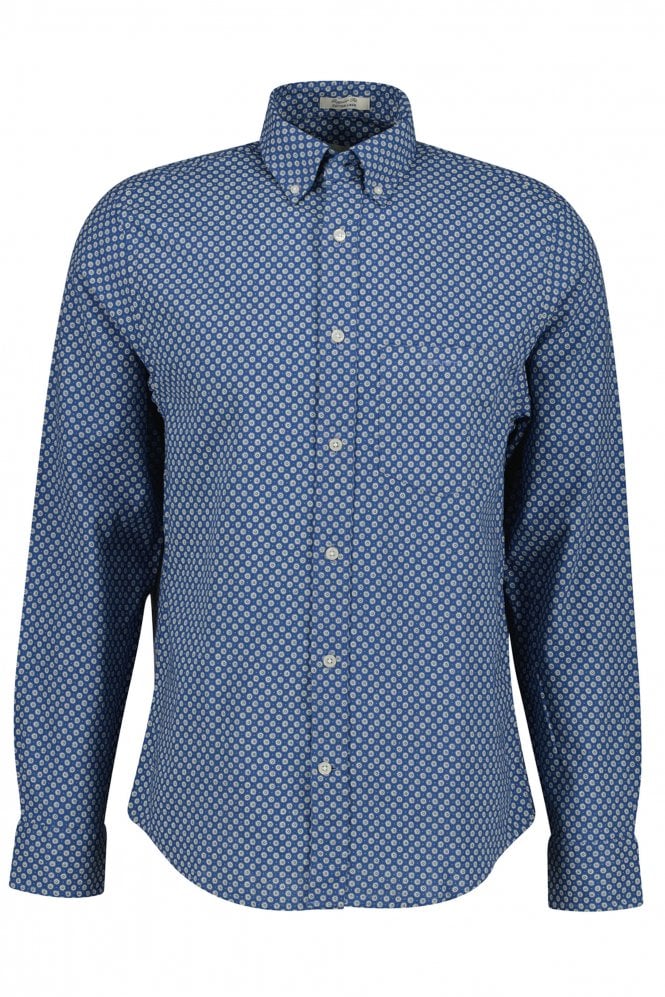 Linen Blend Shirt - Vintage Blue