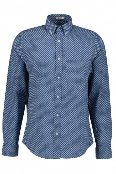 Linen Blend Shirt - Vintage Blue