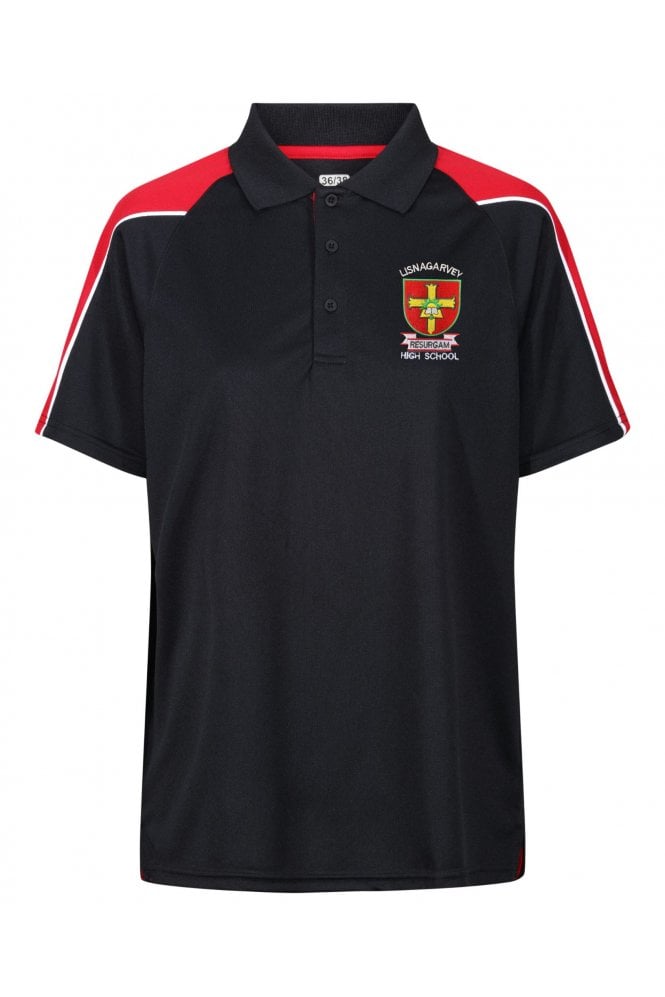 Lisnagarvey Sport Polo Shirt - Black