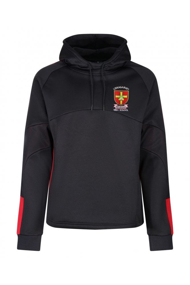 Lisnagarvey Sports Performance Hoodie – Black