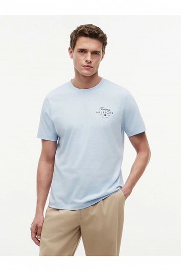 Logo Jersey Crew Neck T-Shirt – Sky Blue