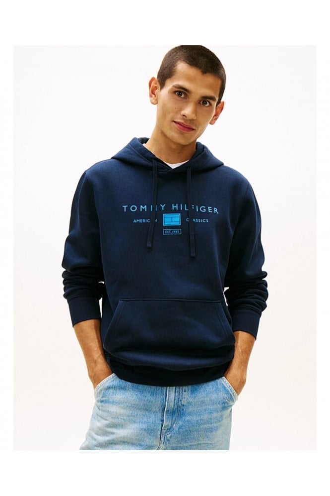 Logo Terry Drawstring Hoody – Desert Sky