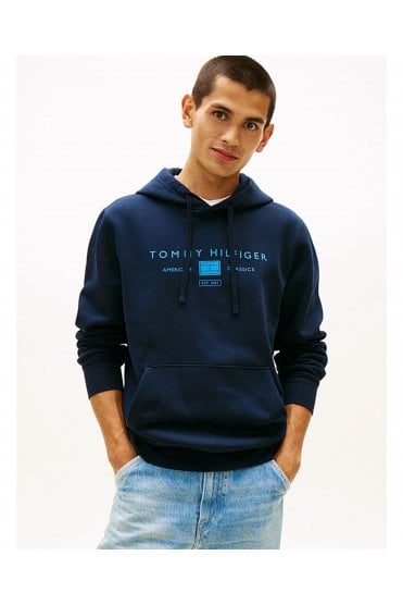 Logo Terry Drawstring Hoody – Desert Sky