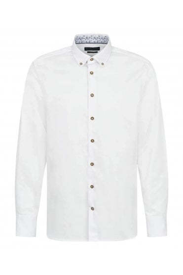 Long Sleeve Casual Shirt - White