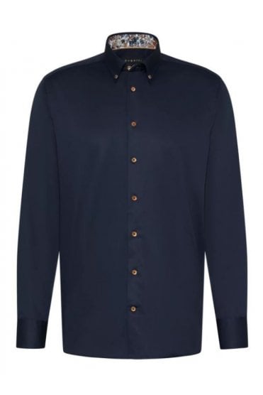 Long Sleeve Cotton Casual Shirt – Navy