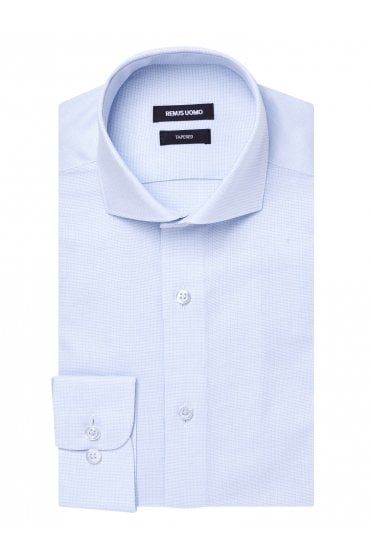 Long Sleeve Tapered Fit Formal Shirt – Light Blue