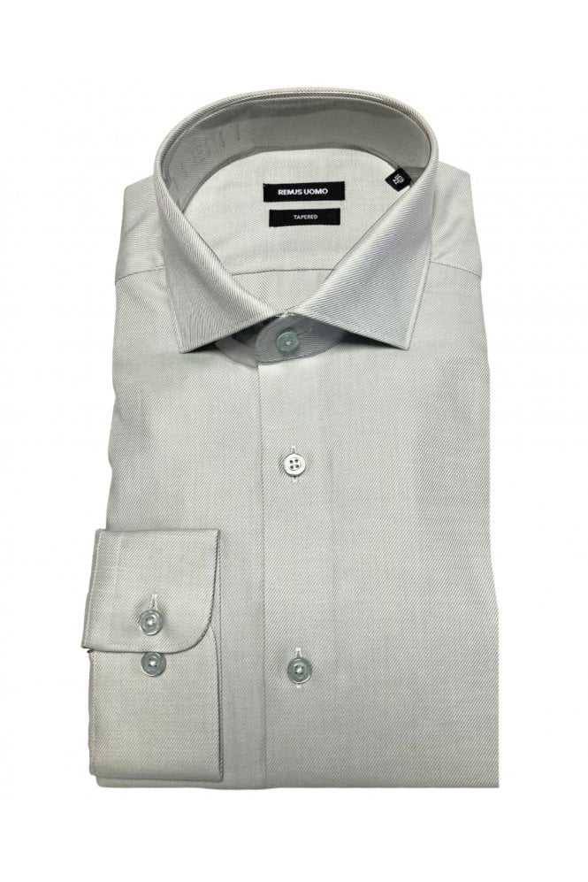 Long Sleeve Tapered Fit Formal Shirt – Light Green