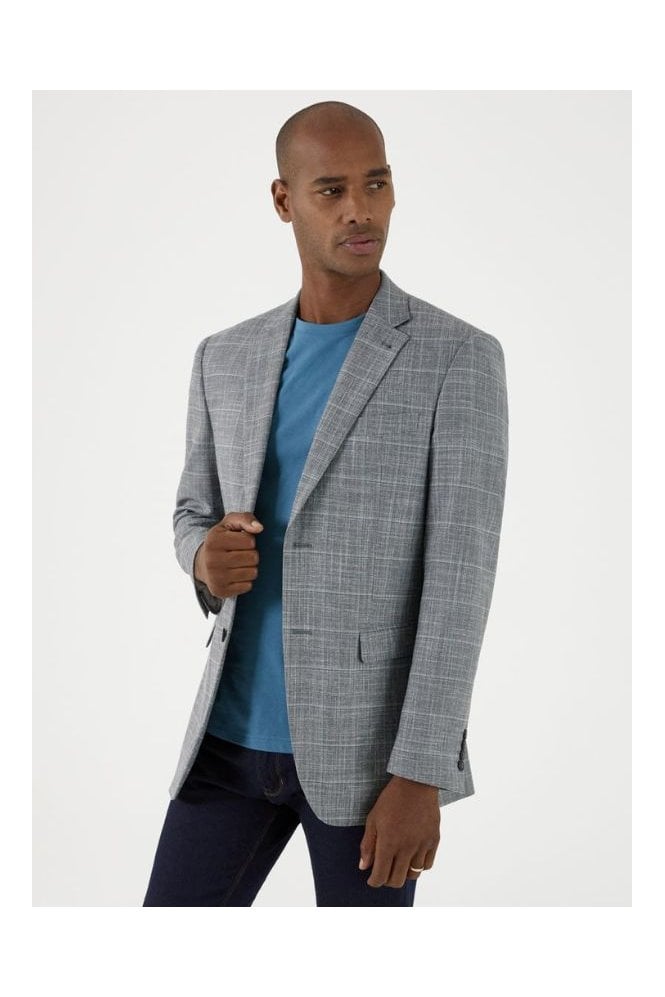 Louis Tailored Check Jacket – Sage