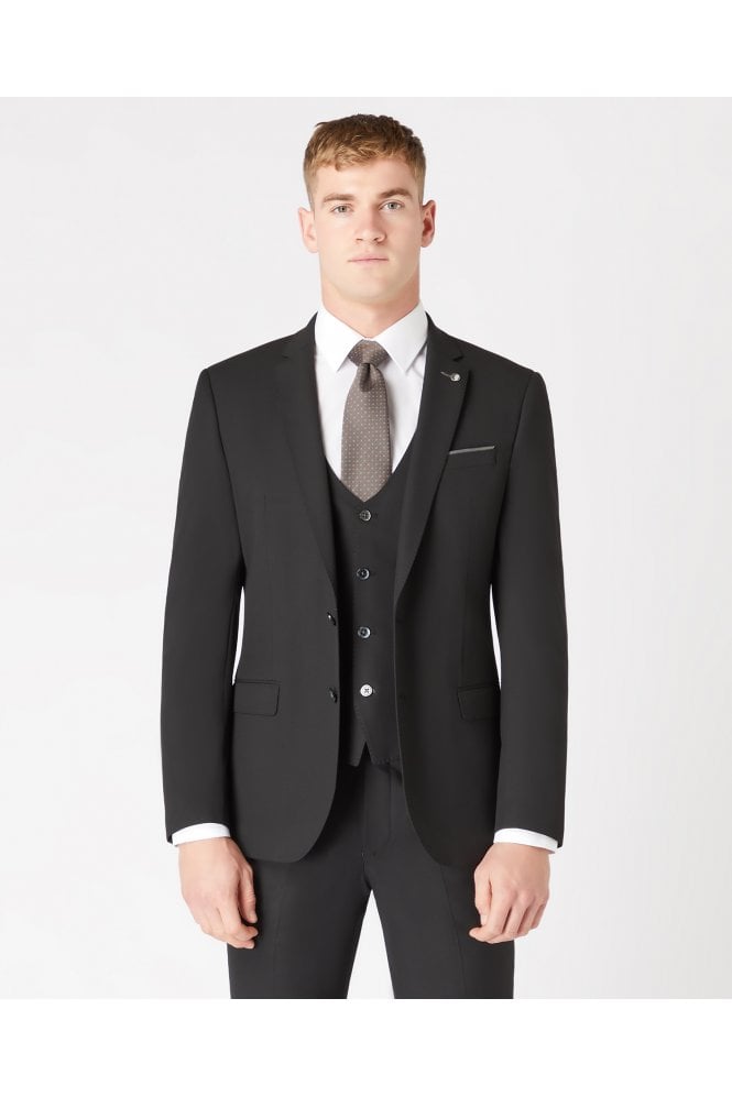 Luca Slim Fit Mix and Match Suit Jacket - Black