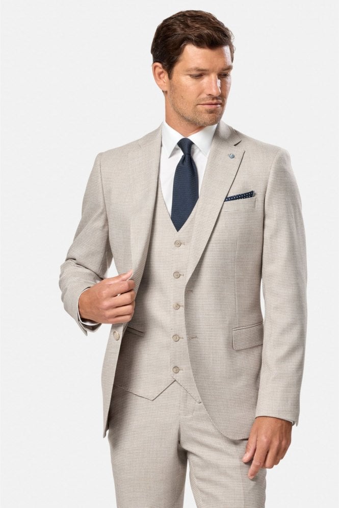 Lucas Mix and Match Waistcoat – Stone