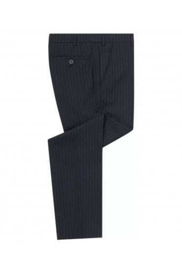Lucian Stripe Suit Trousers – Navy