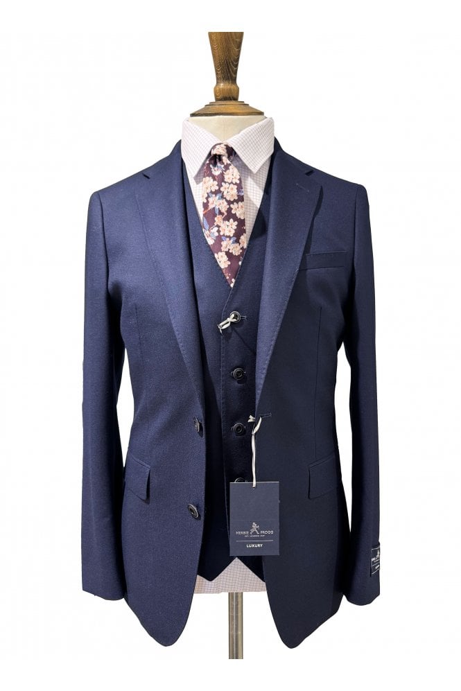 Luxury 2 Piece Suit - Solid Navy