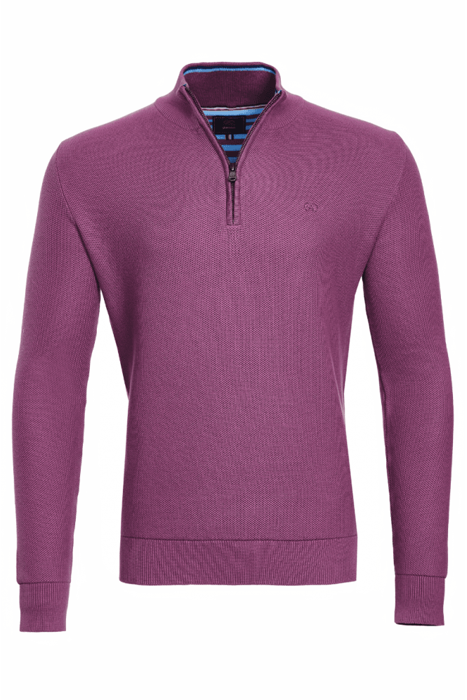 Lyon 1/4 Zip Jumper - Grape