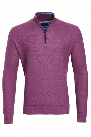 Lyon 1/4 Zip Jumper - Grape