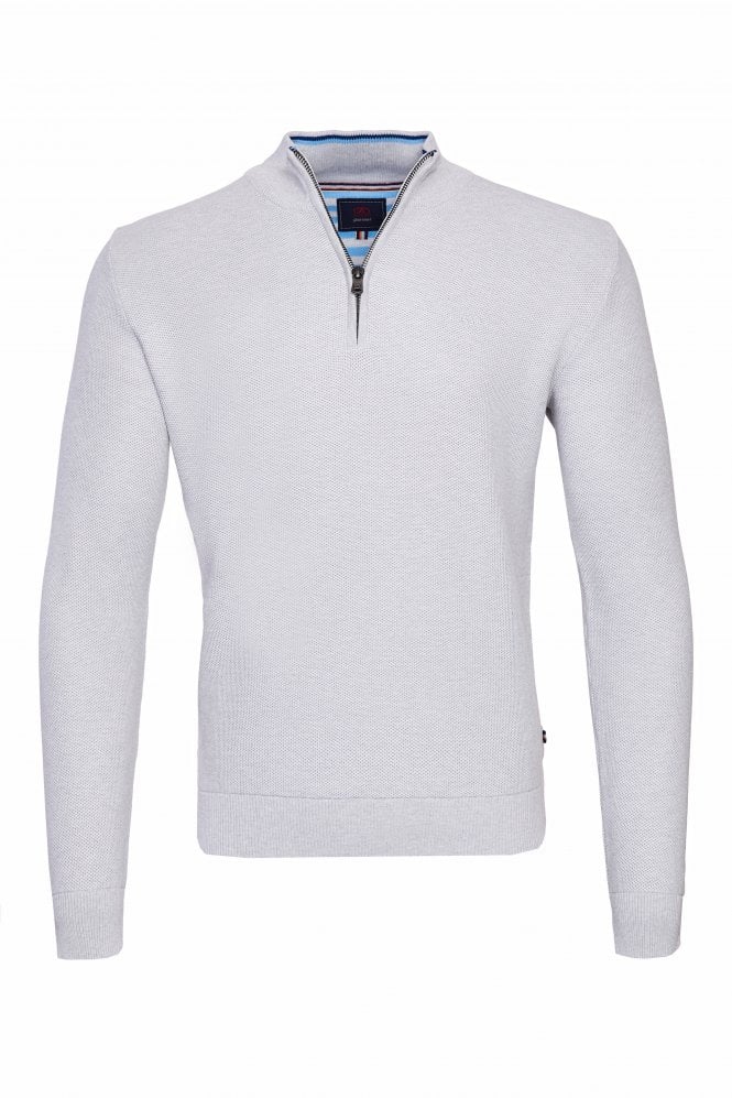 Lyon 1/4 Zip Jumper - Silver