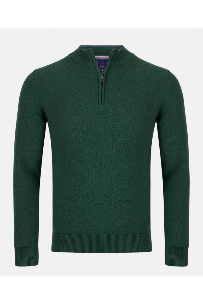Madrid Quarter Zip Jumper – Forest
