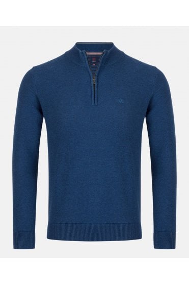 Madrid Quarter Zip Jumper – Ink