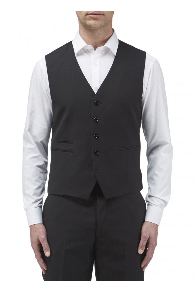 Madrid Suit Waistcoat - Black