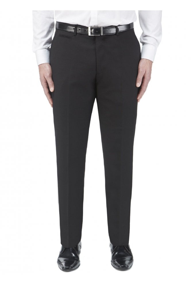 Madrid Tailored Suit Trousers - Black