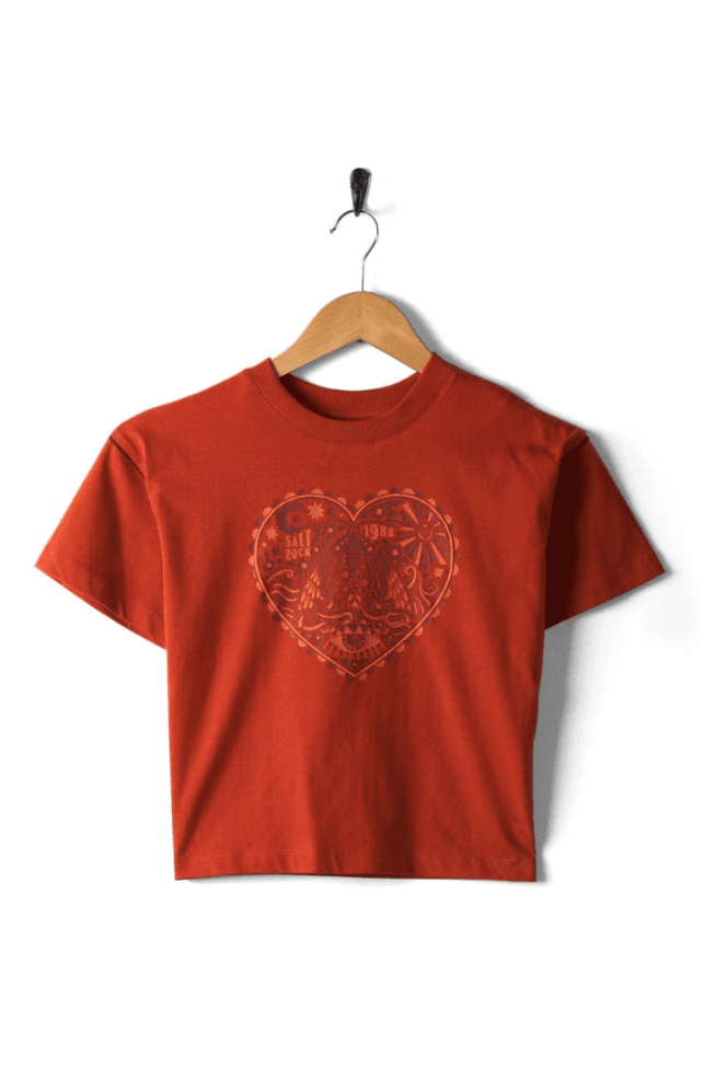 Magic Moth - Kids Cropped T-Shirt - Red