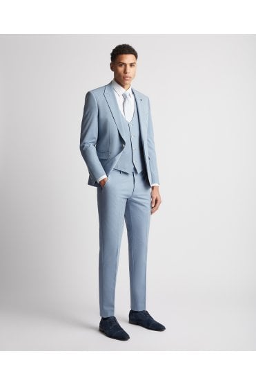 Massa Slim Fit 3 Piece Suit – Sky Blue