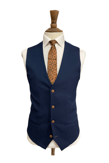 Max Single Breasted Waistcoat - Royal Blue