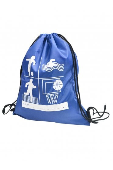 Printed Gymbag - Royal Blue