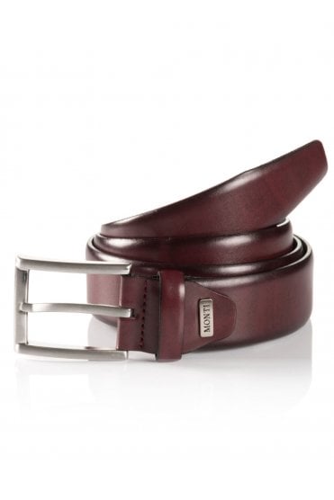 Mens Artikel Classic Leather Belt - Red