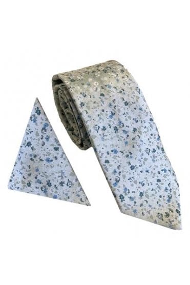 Mini Floral Tie Set – Mint Green