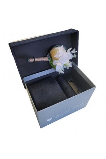 Mini Paisley Tie Gift Set – Midnight
