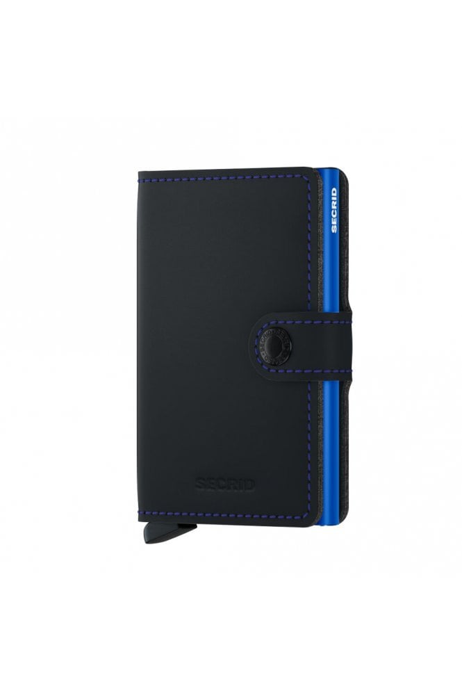 Miniwallet Matte - Black + Blue