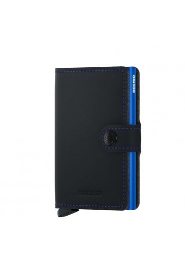 Miniwallet Matte - Black + Blue