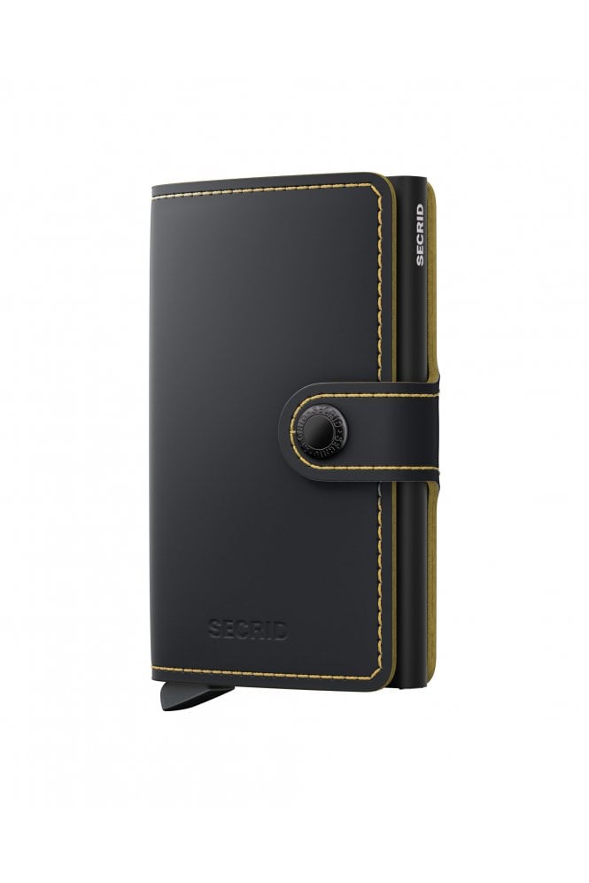 Miniwallet Matte - Black + Ochre