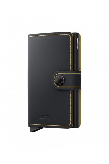 Miniwallet Matte - Black + Ochre