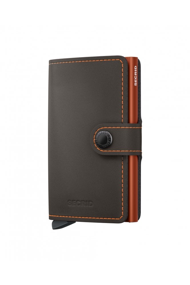 Miniwallet Matte - Truffle + Orange