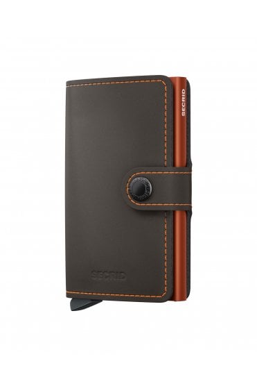 Miniwallet Matte - Truffle + Orange