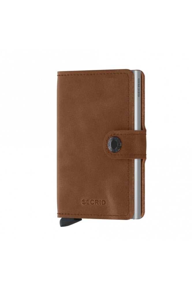 Miniwallet Vintage - Cognc + Silver