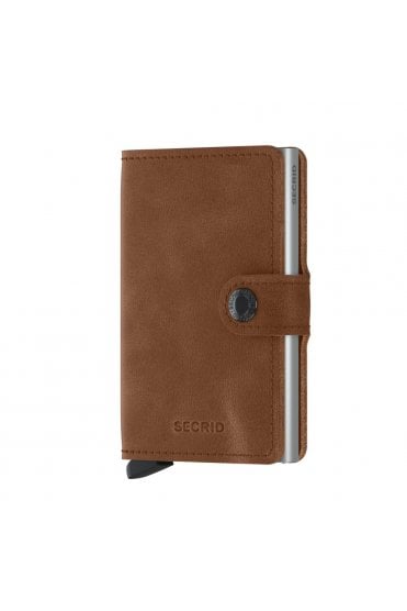 Miniwallet Vintage - Cognc + Silver